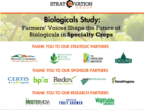 Stratovation Group Releases Results Of Farmers’ Use Of Biologicals