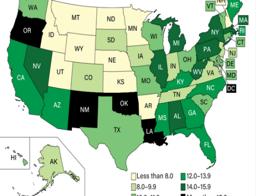 USDA Release Map Showing Amount Of Participation In SNAP By State